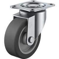 ユーエイキャスター ユーエイ プレート式 自在 キャスター エラストマー 車輪径50mm Sタイプ SG型 取付寸法55×42