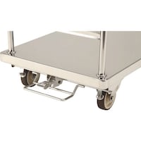 テックサス テックサス フットブレーキ付 ステンレス台車 SUSφ125ウレタン車 NW1260DFB 1台