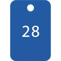 オープン工業 OP 番号札 四角 大 番号入り26ー50 青 (25枚入)