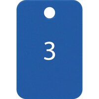 オープン工業 OP 番号札 四角 大 番号入り1ー25 青 (25枚入)