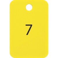 オープン工業 OP 番号札 四角 大 番号入り1ー25 黄 (25枚入)