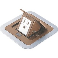 パナソニックEWネッ Panasonic F型アップコン角型アース付オーク DU1302DK 1個