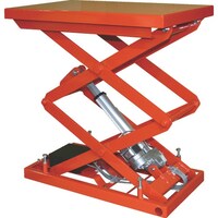 トラスコ中山 TRUSCO テーブルリフト100kg(電動Bねじ式100V)500×650mm HDLW1056R12 1台