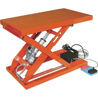 トラスコ中山 TRUSCO テーブルリフト100kg(電動Bねじ式200V)400×720mm HDLL1047R22 1台