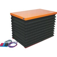 トラスコ中山 TRUSCO テーブルリフト100kg 電動Bねじ式 DC24Vバッテリー専用 蛇腹付520×850 HDLW1058RJD2 1台