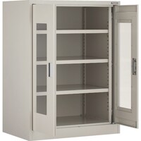 トラスコ中山 TRUSCO フリッパードアーキャビネット 1010X650XH1335 アクリル窓付 FPD453G 1台