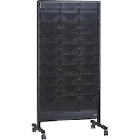 トラスコ中山 TRUSCO パンフレットスタンド A4サイズ対応 垂直3列10段 ブラック TAP310SBK 1台