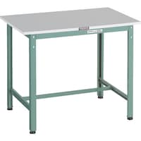 トラスコ中山 TRUSCO 軽荷重作業台(300kg)RAE2型 RoHS2対応天板 900X450XH740 グリーン色 RAE20945 1台