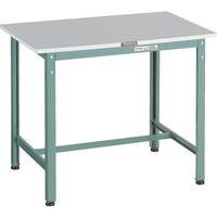 トラスコ中山 TRUSCO 軽荷重作業台(300kg)RAE2型 RoHS2対応天板 900X750XH740 グリーン色 RAE20975 1台