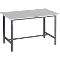 トラスコ中山 TRUSCO 軽荷重作業台(300kg)RAE2型 RoHS2対応天板 1200X900XH740 ダークグレー色 RAE21209DG 1台