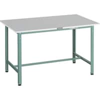 トラスコ中山 TRUSCO 軽荷重作業台(300kg)RAE2型 RoHS2対応天板 1200X600XH740 グリーン色 RAE21260 1台