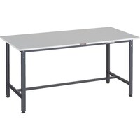 トラスコ中山 TRUSCO 軽荷重作業台(300kg)RAE2型 RoHS2対応天板 1500X900XH740 ダークグレー色 RAE21509DG 1台