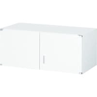 トラスコ中山 TRUSCO ユニット型壁面書庫 D400 両開き H380 W色 UFHW4 1台