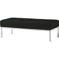トラスコ中山 TRUSCO 応接ソファ ベンチ ブラック CRY1200ABK 1脚