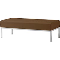 トラスコ中山 TRUSCO 応接ソファ ベンチ ブラウン CRY1200ABR 1脚