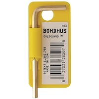 ボンダス BONDHUS 六角Lレンチ ショート ゴールドガード加工(14K) 0.035インチ HLS.035G HLS.035G 1本