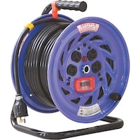 日動工業 NICHIDO 電工ドラム ロック(引掛)式コンセントドラム100V アース付 過負荷漏電しゃ断器付 30m NFEK34L15A 1台