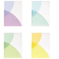 プラス PLUS 98745)PastyクリアーホルダーA4 スカッシュセット(4冊入) 98745 1Pk(4冊)