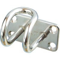 水本 水本 吊金具(ビス止めタイプ) ステンレス ワイヤープレートフック 72mm×40mm 使用荷重0.25kN