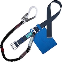 藤井電工 TSUYORON 胴ベルト型墜落制止用器具(伸縮タイプ)ノビロン(BK) 紺 Lサイズ ベルト幅50MM×長さ1400MM