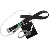 藤井電工 TSUYORON 胴ベルト型墜落制止用器具(ロープタイプ) LSA(三つ打ちロープ) 黒 Lサイズ 幅50MM×長さ1400MM