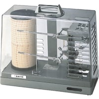 佐藤計量器製作所 佐藤 シグマ2型温湿度記録計(手巻き式) (721500) 721500 1台