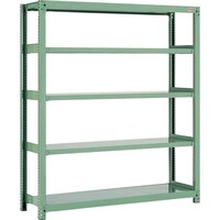 大阪製罐 OS 中量物品棚 単体 間口1800×奥行450×高さ1200(ベースPP製5mmを除く)mm B34624 1台