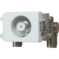 日本アンテナ 日本アンテナ 小型テレビ端子 4K8K対応 入力出力間電通 MKE77 1個