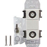 日本アンテナ 日本アンテナ 直列ユニット テレビ端子 2端子型 上りカットスイッチ付き