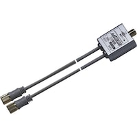 日本アンテナ 日本アンテナ ケーブル付2分配器 4K8K対応 全端子電通型 出力0.5m CSED2L 1個