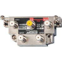 日本アンテナ 日本アンテナ 屋内用4分配器 4K8K対応 一端子電通型 本体可動式