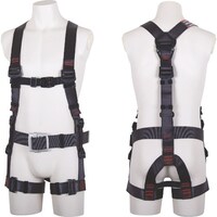 藤井電工 TSUYORON 飛燕ハーネス ハーネス本体のみ 胴ベルト付き ダークグレー Lサイズ 腿パススルーバックル TH506PTDGLBX 1本