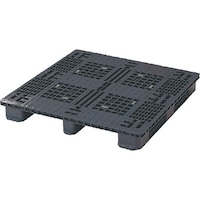 日本プラパレット NPC プラスチックパレットEA1111RR 片面四方差し 黒 EA1111RRBK 1枚