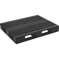 日本プラパレット NPC プラスチックパレットAZFD1210FERR 片面四方差し 黒 AZFD1210FERRBK 1枚