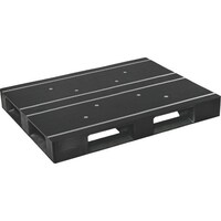 日本プラパレット NPC プラスチックパレットAZFD1310FERR 片面四方差し 黒 AZFD1310FERRBK 1枚