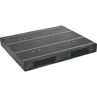 日本プラパレット NPC プラスチックパレットZR1113ERR 両面ニ方差し 黒 ZR1113ERRBK 1枚