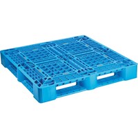 日本プラパレット NPC プラスチックパレットSLA1111 片面四方差し ブル SLA1111BL 1枚