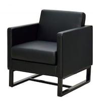 アール・エフ・ヤマカワ アールエフヤマカワ スクエアソファ レザー 1人掛け ブラック GZSSFL1PBK 1台