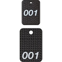 オープン工業 OP クロークチケット 1ー20番 黒 (20組入)