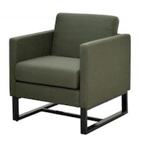 アール・エフ・ヤマカワ アールエフヤマカワ スクエアソファ ファブリック 1人掛け グリーン GZSSFF1PGN 1台