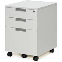 アール・エフ・ヤマカワ アールエフヤマカワ スチール脚デスク インサイドワゴン ホワイト GZCASLWH 1台