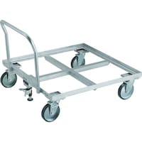 トラスコ中山 TRUSCO パレット台車 1トン用 1100x1100 ハンドル付 ストッパー付 PLK101111HS 1台