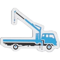 つくし工房 つくし ミニ重機マグネット側面タイプ ユニック車 小