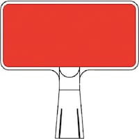 つくし工房 つくし コーンサインスタンド ヨコ型両面 無地 赤