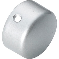 シロクマ SHIROKUMA エンドキャップ横穴 35φ シルバー