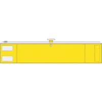 つくし工房 つくし 透明ポケット付腕章(ファスナー付)黄地