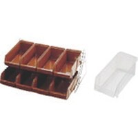 遠藤商事 TKG SAスタンダード オーガナイザー 2段4列(8ヶ入)ホワイト EOC085 1個