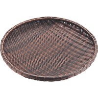 遠藤商事 TKG 萬洋 樹脂 丸ザル 茶 45cm 91089 AZL6703 1個