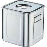 遠藤商事 TKG YUKIWA 188深型角キッチンポット (手付) 24cm