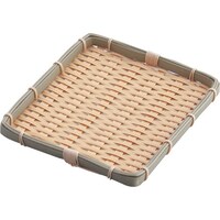 遠藤商事 TKG 萬洋 樹脂 身竹角長かご 浅 23号 AKG3201 1個